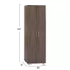 Shoe Cabinet- Wardrobe Wooden  Walnut color 58-60x37x187 cm