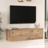 Serit wall TV unit sonoma color 100x31.6x29.6cm