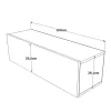 Serit wall TV unit sonoma color 100x31.6x29.6cm