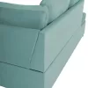 SOFABED LEFT CORNER JADE  SEAFOAM GREEN VELVET 250x80-180x73-88Hcm.