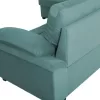 SOFABED LEFT CORNER JADE  SEAFOAM GREEN VELVET 250x80-180x73-88Hcm.