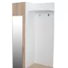 Entryway Furniture with mirror Janice  Sonama White 70,3x37,1x181,8 cm.