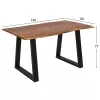 Dining Table Montana Slim 140x80x77  Acacia Wood