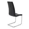 Chair Darrell pu black - metal chrome 42x49x106cm