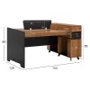 Professional workstation desk for 2 People Supreme  154x120x89cm