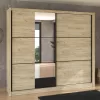 Wardrobe Navara 245 OG 2K Grey Oak 242x60x215.5 cm