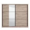 Wardrobe Navara 245 OG 2K Grey Oak 242x60x215.5 cm