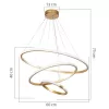 Ceiling light PWL-1156 LED 60-80W golden D60x100cm