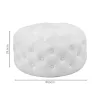 Pouf stool Ferdia velvet cream D59x28.5cm