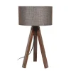 Table Lamp with Three-Legs Fylliana Brown 25*45,5 cm