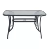 Outdoor Τable Steel Fylliana Grey 150x90x70 cm