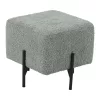 Stool Ivanna Fylliana Mint - Black 38x38x36 cm