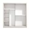 Wardrobe with Mirror Albi 205 Cashmere 205x60x216 cm