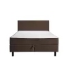 Double Bed Due Frame with Storage space Brown 165x209x115 cm