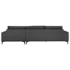 CORNER SOFA (RIGHT) NOA  ANTHRACITE FABRIC 288x90-157x67-80Hcm.