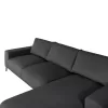 CORNER SOFA (RIGHT) NOA  ANTHRACITE FABRIC 288x90-157x67-80Hcm.