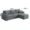 Corner Sofa Ravena Fylliana Grey 236*151*80 cm