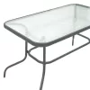 Garden table Carlos Metal with Anthracite Glass 110x65x72 cm.