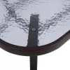 Garden table Lucas Metal with Glass 130x80x70 cm.