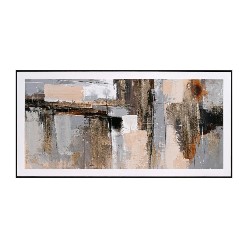 ΠΙΝΑΚΑΣ ΤΟΙΧΟΥ ABSTRACT  ΜΕ ΚΟΡΝΙΖΑ ΜΑΥΡΗ-ΚΑΜΒΑΣ 142x4.5x72Υεκ