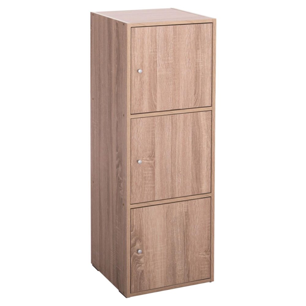 ΝΤΟΥΛΑΠΙ ΜΕ 3 ΑΠΟΘ. ΧΩΡΟΥΣ SORIANO  SONAMA OAK ΜΕΛΑΜΙΝΗ 40x39x119Υεκ.